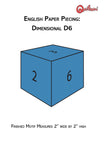 Complete Dice set EPP (Hand Sewing) PDF pattern (templates included to print)