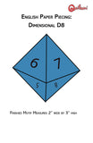 Complete Dice set EPP (Hand Sewing) PDF pattern (templates included to print)