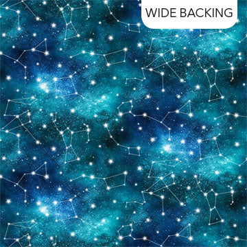 Constellations 108" Wide Backing Fabric, Northcott B24859-46