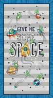 Give Me Some Space Fabric Panel 24in, Michael Miller