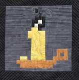 Pixelated Halloween Quilt a Long Block 6 - Candle