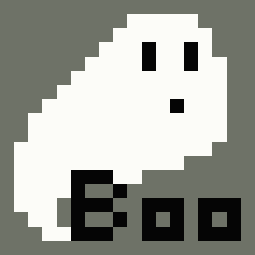 Pixelated Halloween Quilt a Long Block 7 - Ghost
