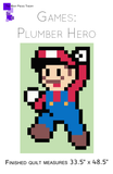 Plumber Hero Lap Quilt Pattern PDF