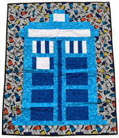 British Police Box Lap Quilt (2 different choices!)