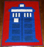 British Police Box Lap Quilt Kit