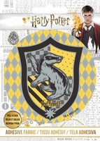 Harry Potter - HP Hufflepuff Crest - Adhesive Fabric 3 in/ 7.62 cm Badge