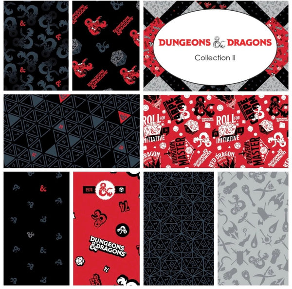 Dungeons & Dragons 8 Fat Quarter Fabrics, Camelot