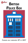 British Police Box Lap Quilt Pattern PDF