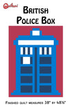 British Police Box Lap Quilt Pattern PDF