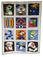 Retro Gaming Revival Quilt: A 12 Block Video Game Themed Quilt Kit and Pattern