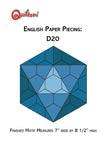 English Paper Piecing: D20 Pattern Only PDF