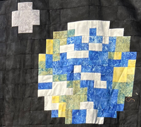 Pixelated Galaxy Quilt a Long Block 3 - Earth Kit