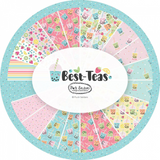 Best-Teas Bubble Tea Fabric Jelly Roll Pack, Camelot