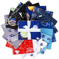 Outer Space by Nasa Fat Quarter Stack, Riley Blake 18 Fat Quarter Fabrics