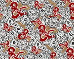 Dungeons & Dragons Dice and Logo Fabric, Camelot