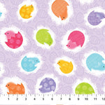 Spring Chickens Lavendar Fabric, Patrick Lose, Northcott