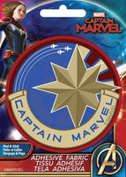 Marvel Comics - Captain Marvel - Adhesive Fabric 3 in/ 7.62 cm Badge