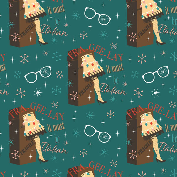 Fra-Gee-Lay  A Christmas Story Fabric, Camelot