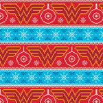 Wonder Woman Fair Isle Fabric, Camelot