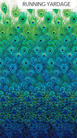 Luminosity Peacock Fabric 24450M-49, Northcott