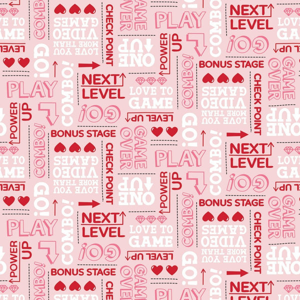 Be My Player 2 Words Pink Fabric, Camelot