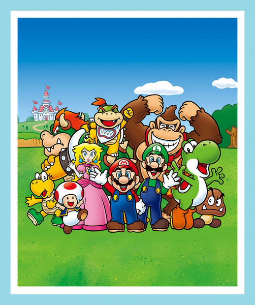 Mario and Friends Fabric Panel, Springs Creative