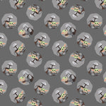 Mandalorian & Baby Yoda Gray Fabric, Camelot