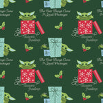 Baby Yoda Small Packages Holiday Fabric, Camelot