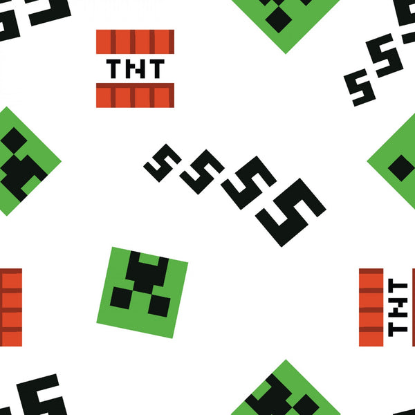 Minecraft Creeper Icons Fabric, Springs Creative