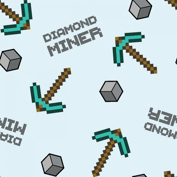 Minecraft Diamond Miner Fabric, Springs Creative