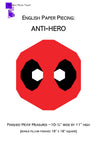 English Paper Piecing: Anti-Hero Pattern Only PDF