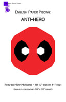 English Paper Piecing: Anti-Hero Full Kit (Pattern included)