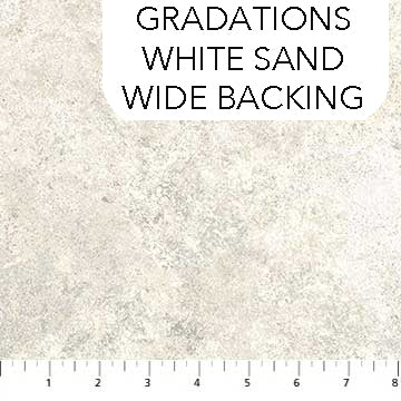Stonehenge 108" Wide Backing Gradations White Sand Fabric Ombre, Northcott B39382-212
