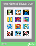 Retro Gaming Revival Quilt: A 12 Block Video Game Themed Quilt Pattern PDF