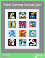 Retro Gaming Revival Quilt: A 12 Block Video Game Themed Quilt Pattern PDF