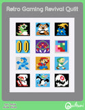 Retro Gaming Revival Quilt: A 12 Block Video Game Themed Quilt Pattern PDF