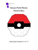 English Paper Piecing: Monster Ball Pattern Only PDF