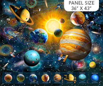 Universe Galaxy Panel Fabric DP24854-48, Northcott