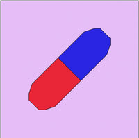 Diagonal Pill Foundation Paper Piecing Pattern PDF