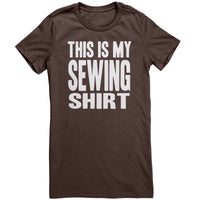 This is My Sewing Shirt Women's Cut White Lettering T-Shirt