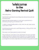 Retro Gaming Revival Quilt: A 12 Block Video Game Themed Quilt Pattern PDF