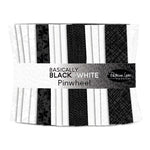 Basically Black + White Fabric Jelly Roll Pack, Northcott Patrick Lose