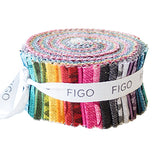 Workshop Fabric Jelly Roll Pack, Figo