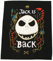 Nightmare Before Christmas Jack is Back Panel Lap Quilt