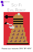 Evil Robot Lap Quilt Pattern PDF
