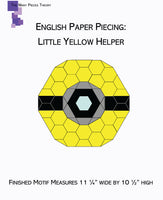 English Paper Piecing: Little Yellow Helper Full Kit (Pattern Included)