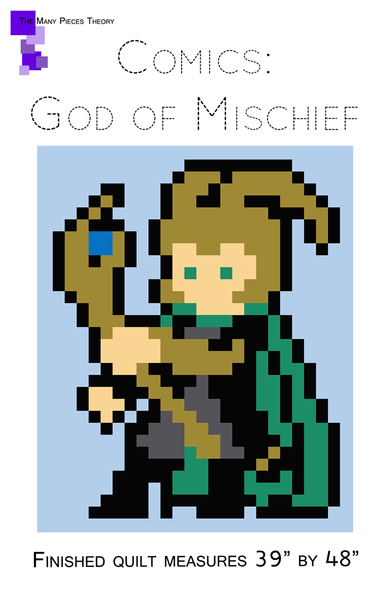 God of Mischief Lap Quilt Pattern PDF
