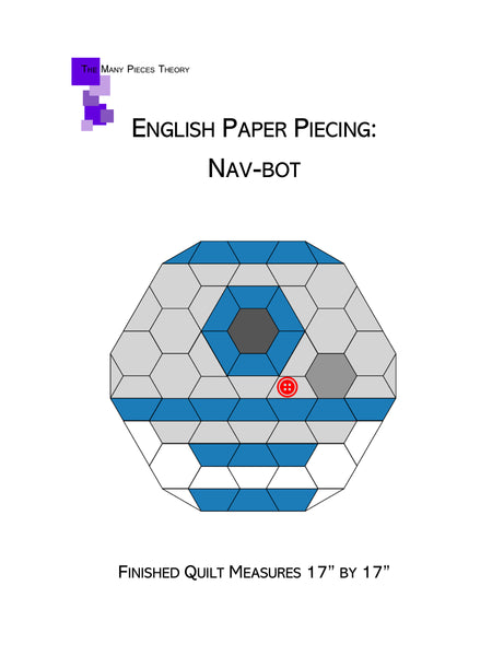 English Paper Piecing: Nav Bot Pattern Only PDF