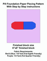 Pill Foundation Paper Piecing Pattern PDF