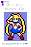 Magical Girl Lap Quilt Pattern PDF